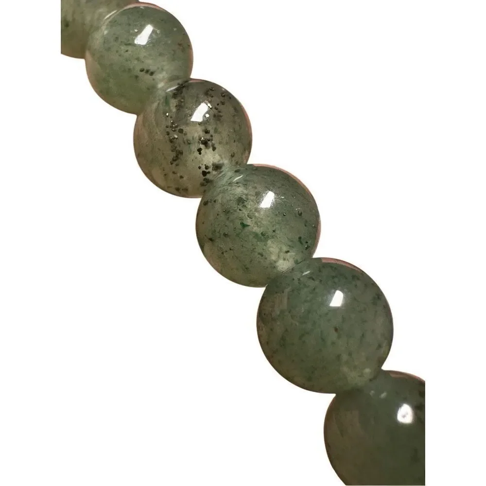 Chlorite Phantom Quartz Bead Bracelet chlorite phantom